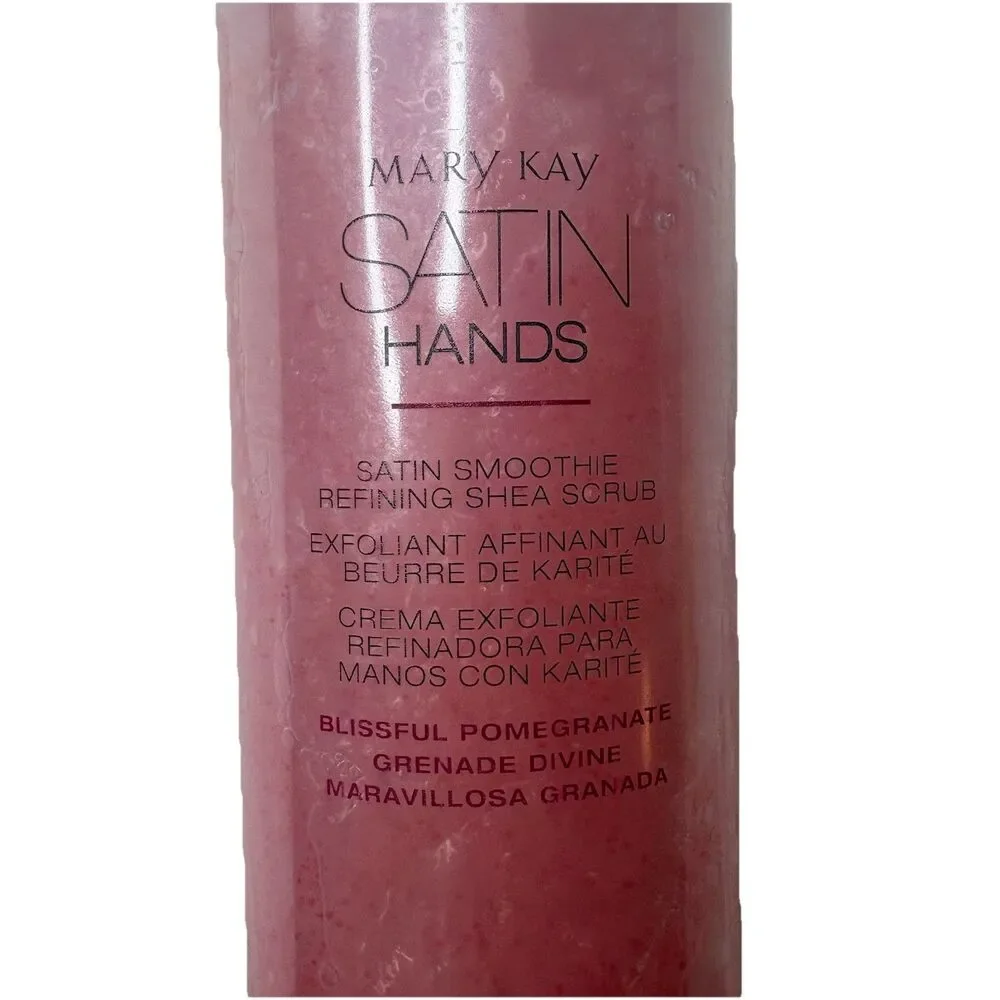 Mary Kay Satin Hands Blissful Pomegranate Satin Smoothie Refining Shea Scrub~New